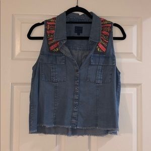 Denim tank top